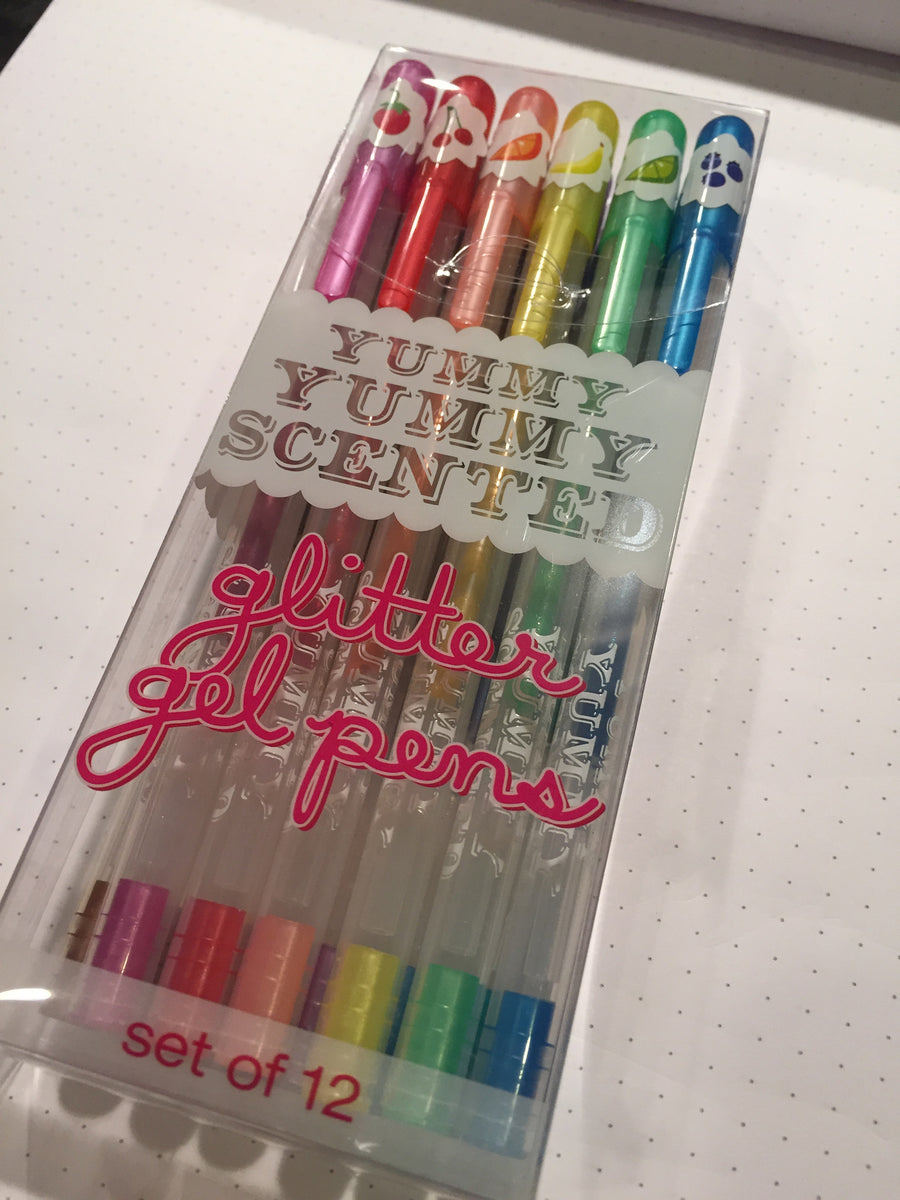 International Arrivals Yummy Yummy Scented Glitter Gel Pens