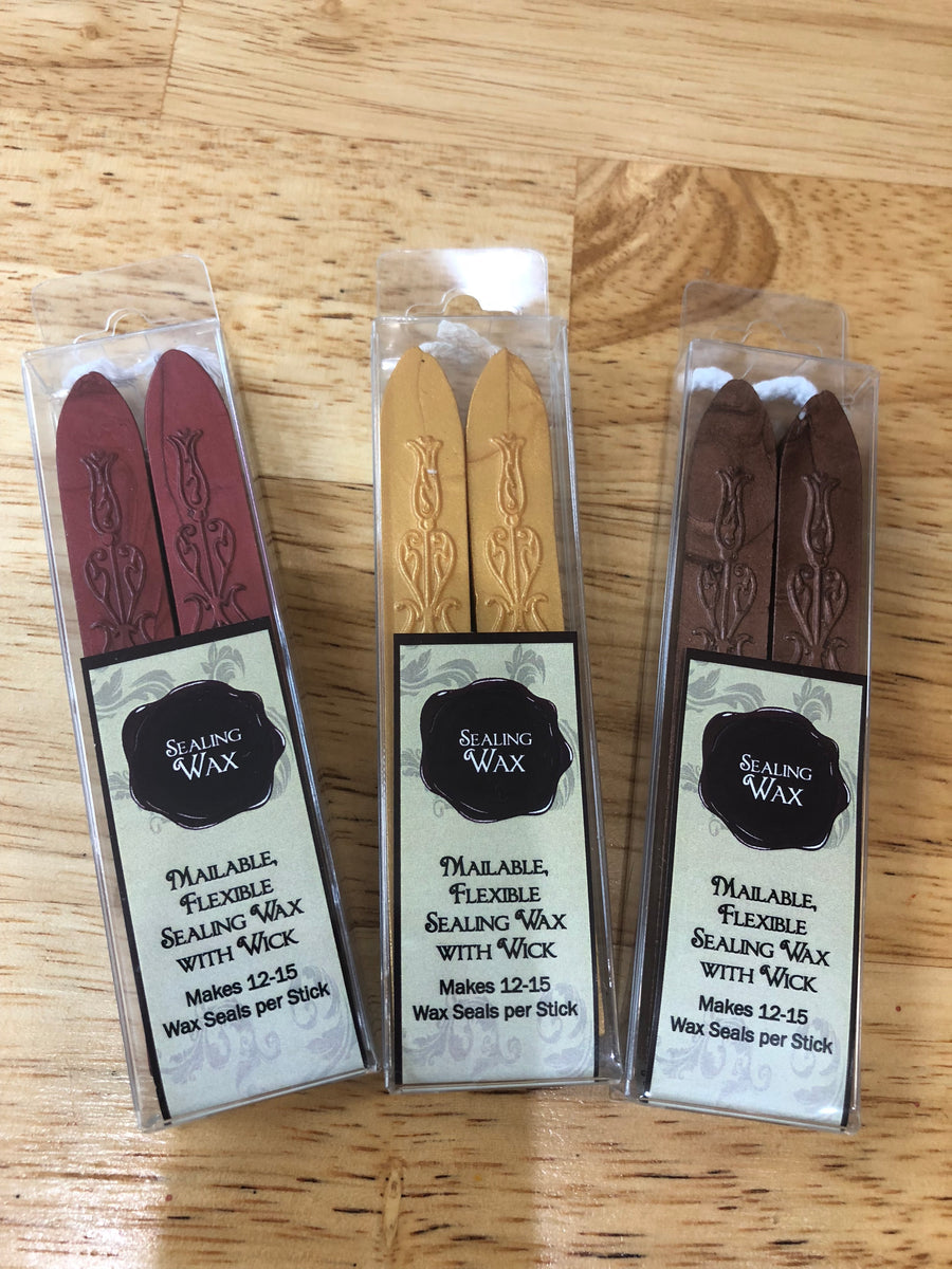 Sealing Wax Sticks Single - Wax Seal Stamp Sticks with Wicks (20