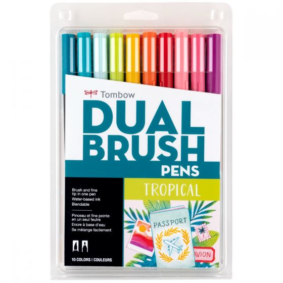 Tombow ABT Dual Brush Pen 6set, Pastel Colors